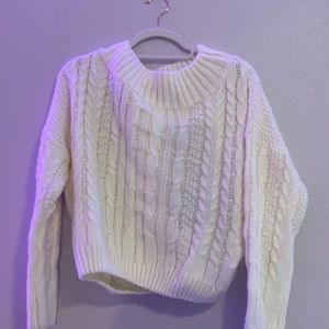 cream sweater